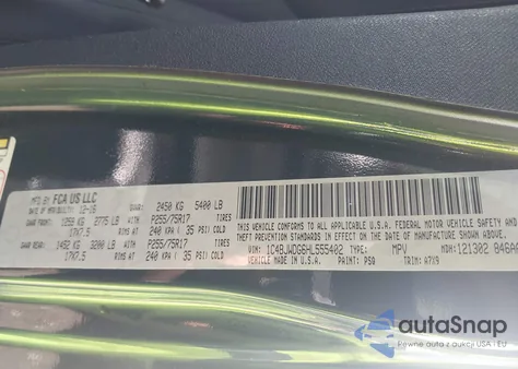 2017 Jeep Wrangler Unlimited Sport 4X4 from USA, damaged, VIN 1C4BJWDG6HL555402